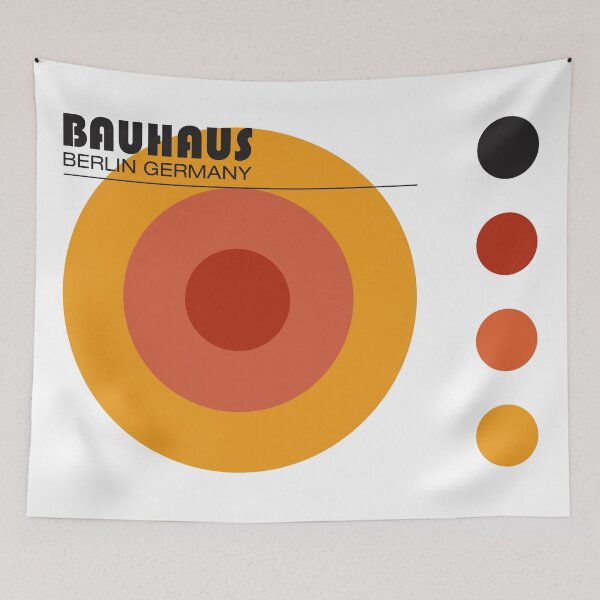Item preview, Bauhaus - Retro / Art Deco architecture discipline from Berlin, Germany - Available in posters, etc - Rust Circles designed and sold by ArcFoundationCo.