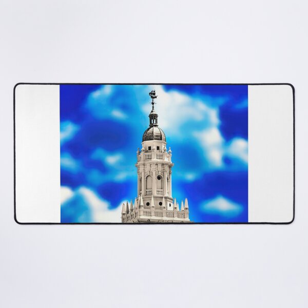Item preview, Freedom Tower in Miami, Florida - Black and white, with the blue sky isolated designed and sold by NickoPrints.