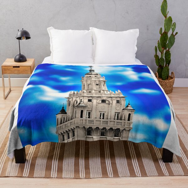 Item preview, Freedom Tower in Miami, Florida - Black and white, with the blue sky isolated designed and sold by NickoPrints.