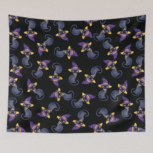 Item preview, Halloween witchy cat print designed and sold by Grey-Brunette.