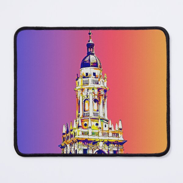 Item preview, Freedom Tower in Miami, Florida - colorful digital painting designed and sold by NickoPrints.