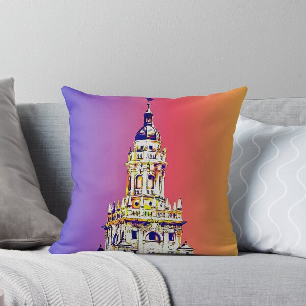 Item preview, Freedom Tower in Miami, Florida - colorful digital painting designed and sold by NickoPrints.