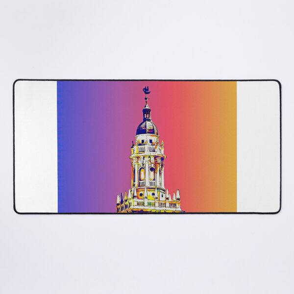 Item preview, Freedom Tower in Miami, Florida - colorful digital painting designed and sold by NickoPrints.