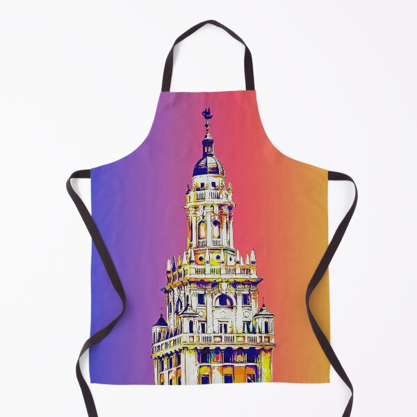 Item preview, Freedom Tower in Miami, Florida - colorful digital painting designed and sold by NickoPrints.