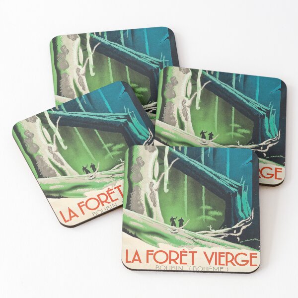 Item preview, La Forêt Vierge, Boudin (Bohême) - Vintage Travel Poster designed and sold by SALON DES ARTS.
