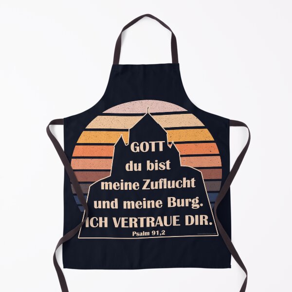 Item preview, Psalm 91:2 Trust in God my protection and my castle (Sunset Vintage) German designed and sold by GiborDesign.