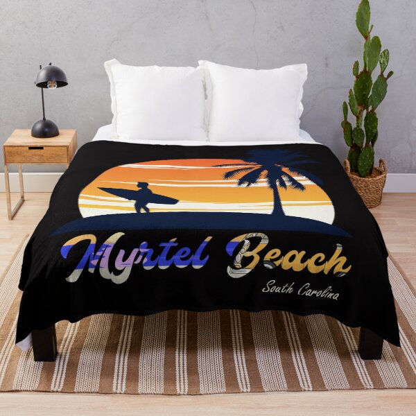 Item preview, Myrtle Beach - South Carolina - Myrtle Beach South Carolina Vintage Retro Surf USA Travel Vacation Summer Sunset Beach designed and sold by mad art.