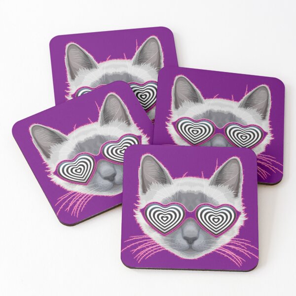 Item preview, Cat With Heart Shaped Sunglasses designed and sold by Teepocalypse.