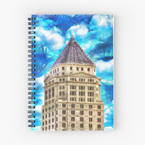 Item preview, Miami-Dade County Courthouse in Miami, Florida - pencil effect designed and sold by NickoPrints.