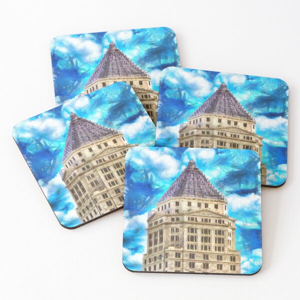 Item preview, Miami-Dade County Courthouse in Miami, Florida - pencil effect designed and sold by NickoPrints.