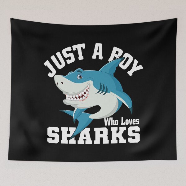 Item preview, Just A Boy Who Loves Sharks - Shark Lover designed and sold by levintere.