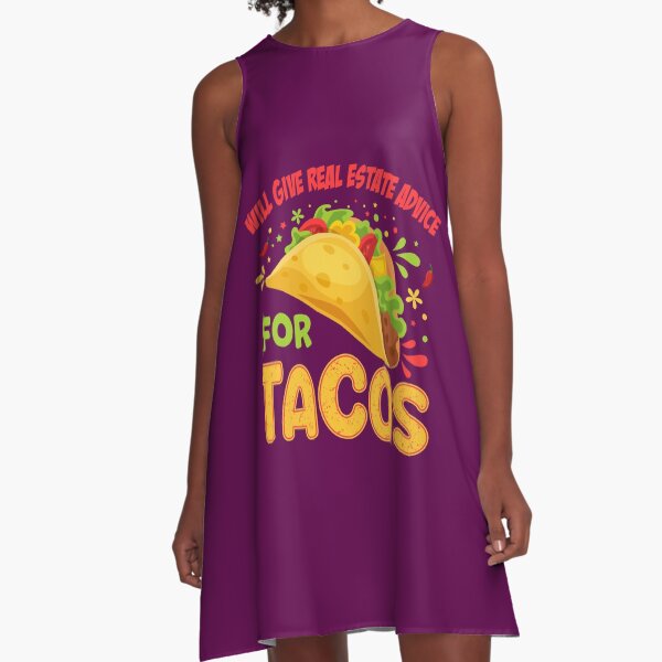 Item preview, will give real estate advice for tacos designed and sold by Tstdesign.