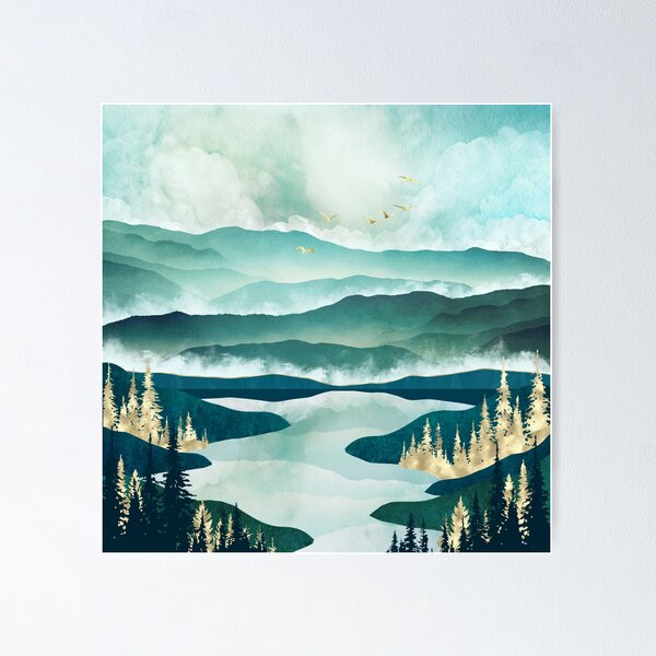 Item preview, Misty Lake designed and sold by spacefrogdesign.