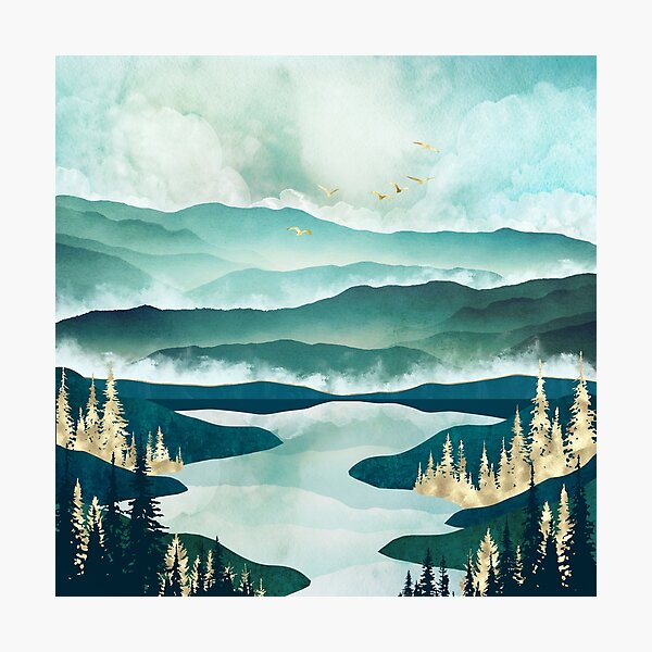 Item preview, Misty Lake designed and sold by spacefrogdesign.