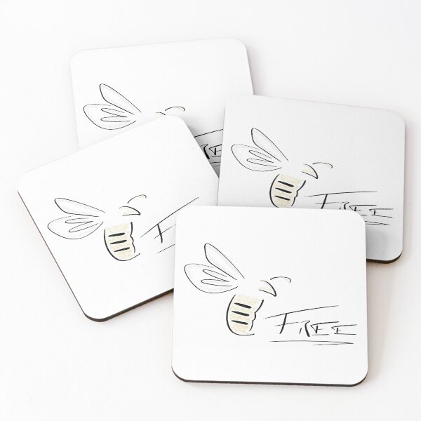 Item preview, Bee Free Line Art - Minimalist with splashes of color designed and sold by Lineart-Arts.