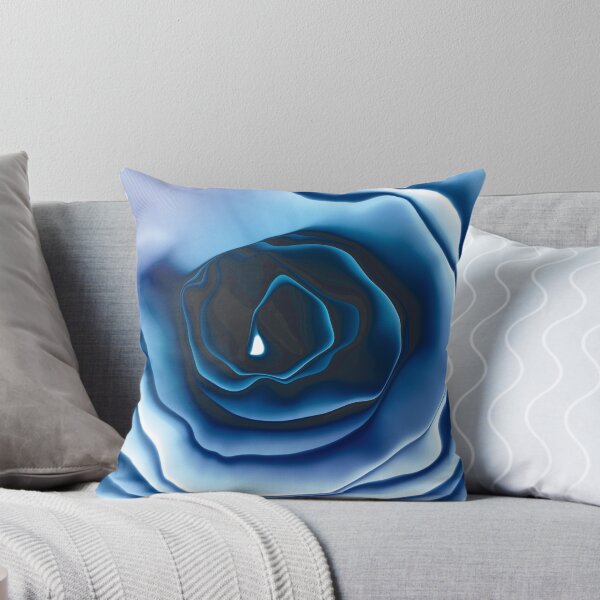 Item preview, Inky blue rose print designed and sold by Grey-Brunette.