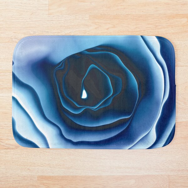 Item preview, Inky blue rose print designed and sold by Grey-Brunette.