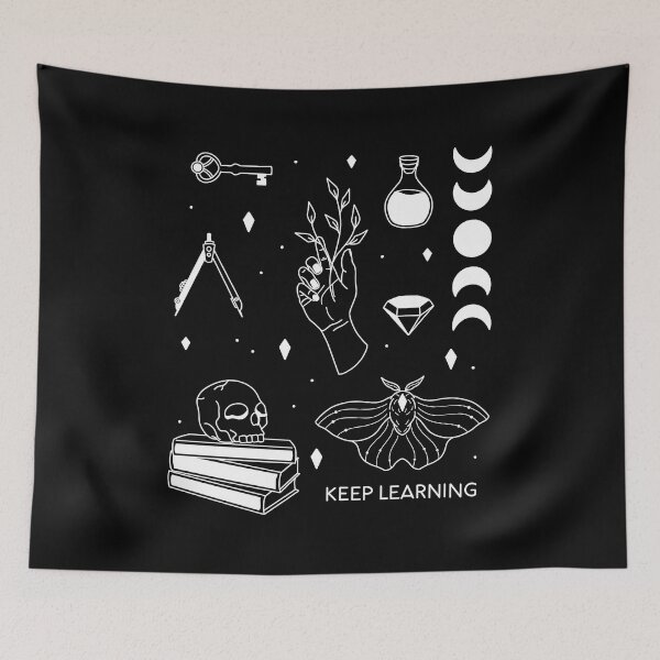 Item preview, Keep Learning - White designed and sold by ethnicdrawing.