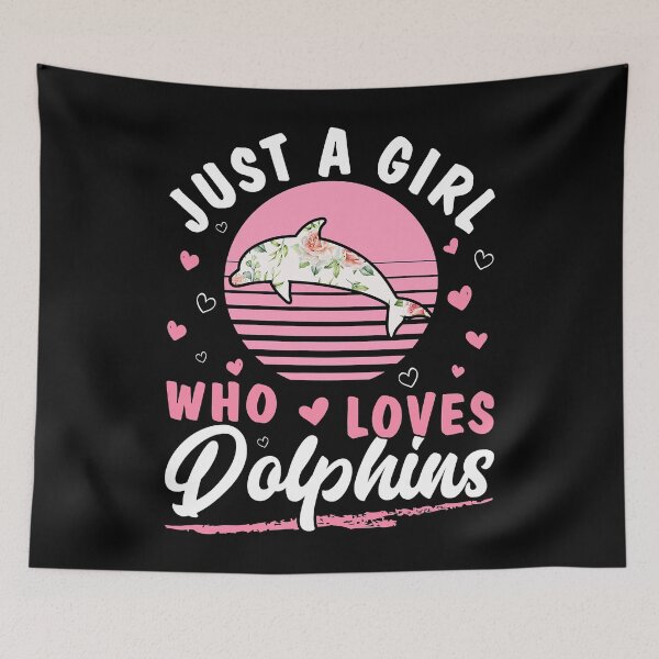 Item preview, Just A Girl Who Loves Dolphins designed and sold by levintere.