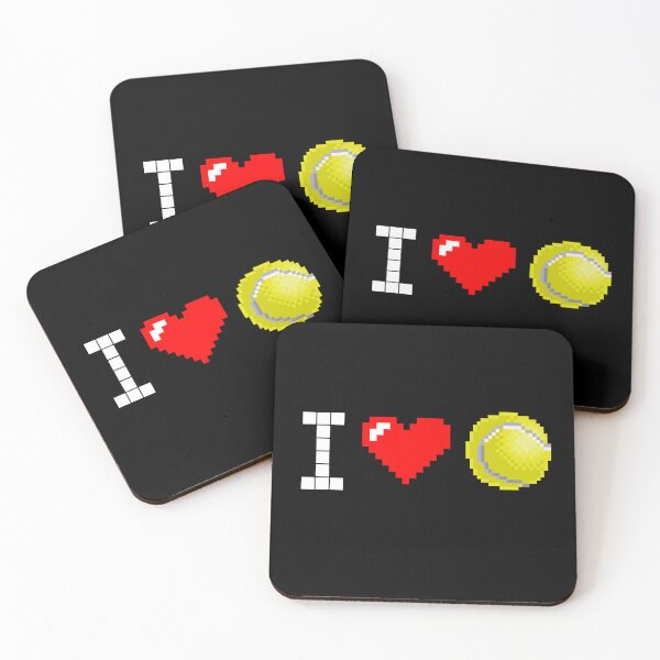 Artikelvorschau, Ich liebe Tennis: Retro Pixel White 3 entworfen und verkauft von OutofFocusShop.
