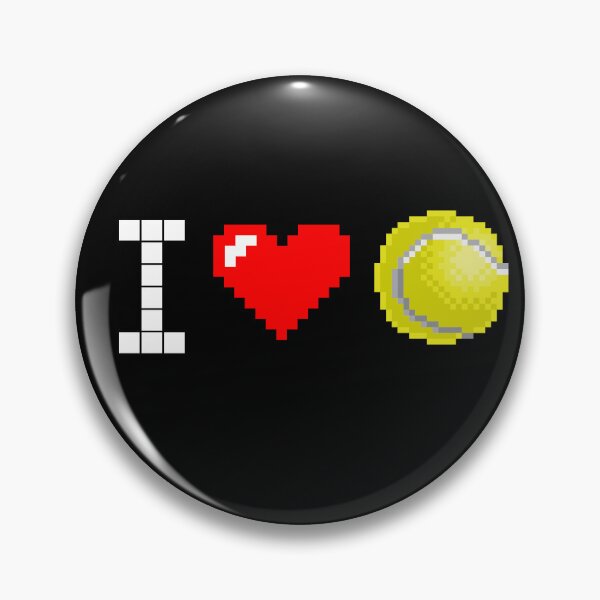 Artikelvorschau, Ich liebe Tennis: Retro Pixel White 3 entworfen und verkauft von OutofFocusShop.