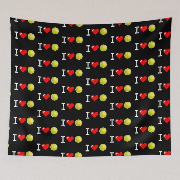 Artikelvorschau, Ich liebe Tennis: Retro Pixel White 3 entworfen und verkauft von OutofFocusShop.