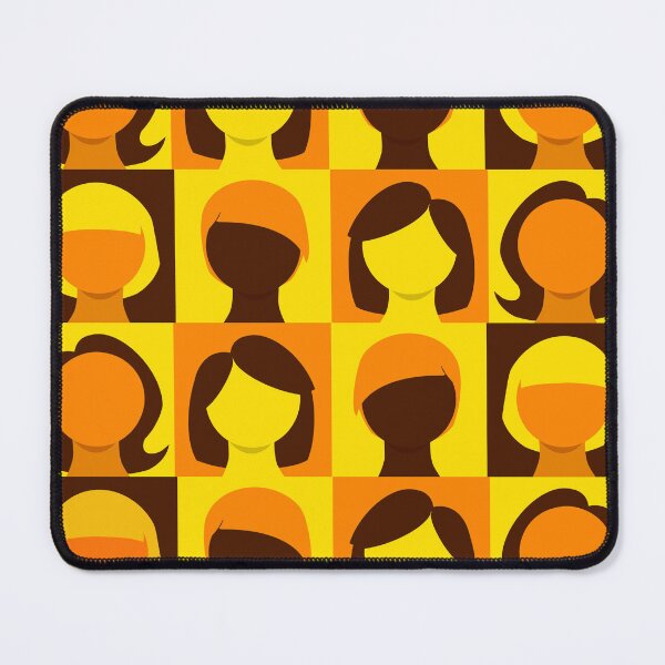 Item preview, Copy of 60’s Hairstyles pattern brown, yellow and orange designed and sold by davecakes.