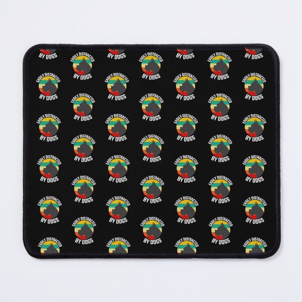 Item preview, Easily Distracted by Dogs -colourful cute funny retro gift present t-shirt. designed and sold by DesignedBySnip.