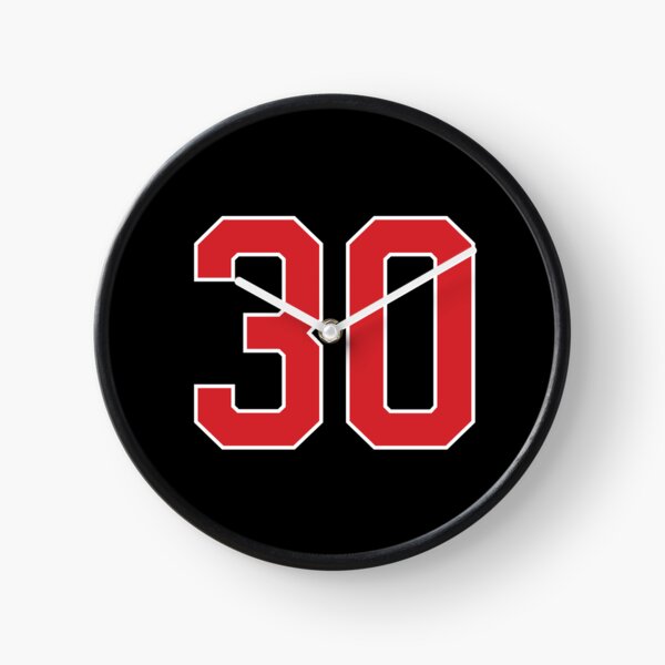 Item preview, Sports Number 30, red black color lucky sport thirty designed and sold by ArtIsParty.
