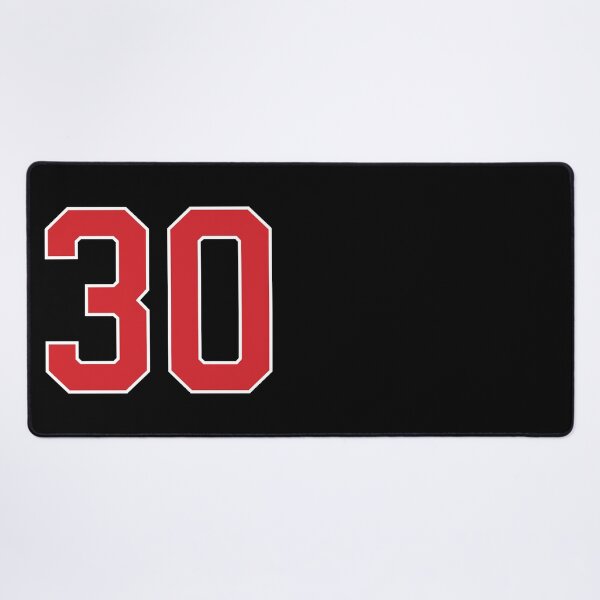 Item preview, Sports Number 30, red black color lucky sport thirty designed and sold by ArtIsParty.