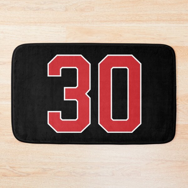 Item preview, Sports Number 30, red black color lucky sport thirty designed and sold by ArtIsParty.