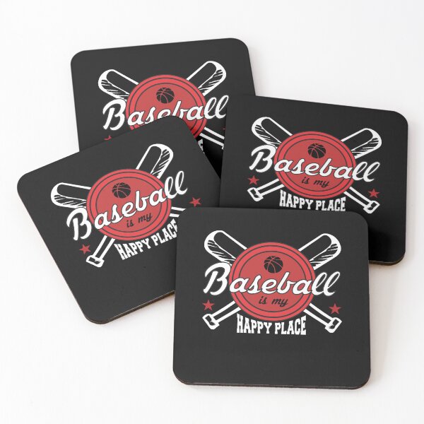 Item preview, baseball is my happy beach, baseball gift designed and sold by lapolonaise.