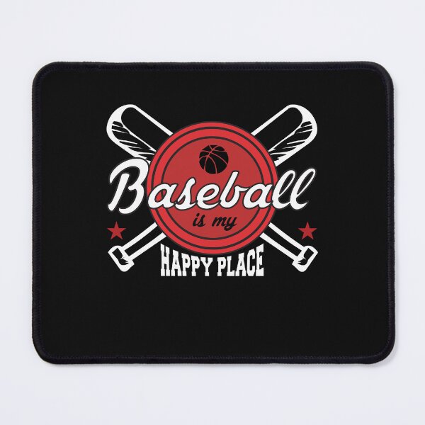 Item preview, baseball is my happy beach, baseball gift designed and sold by lapolonaise.