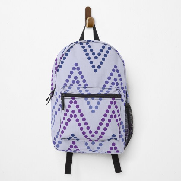 Item preview, Very peri and purple dotted chevron zigzag pattern designed and sold by Yasminepatterns .