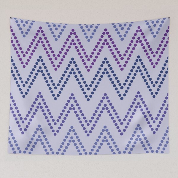 Item preview, Very peri and purple  dotted chevron zigzag pattern  designed and sold by Yasminepatterns .
