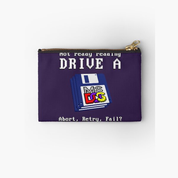 Item preview, Not ready Reading DRIVE A - Abort, Retry, Fail? - Classic MS DOS Operating System Drive error message. designed and sold by RetroTeeStudio.