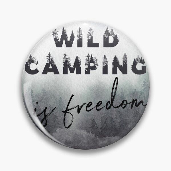 Item preview, Wild Camping Is Freedom Trees Watercolor designed and sold by nnprintdesign.