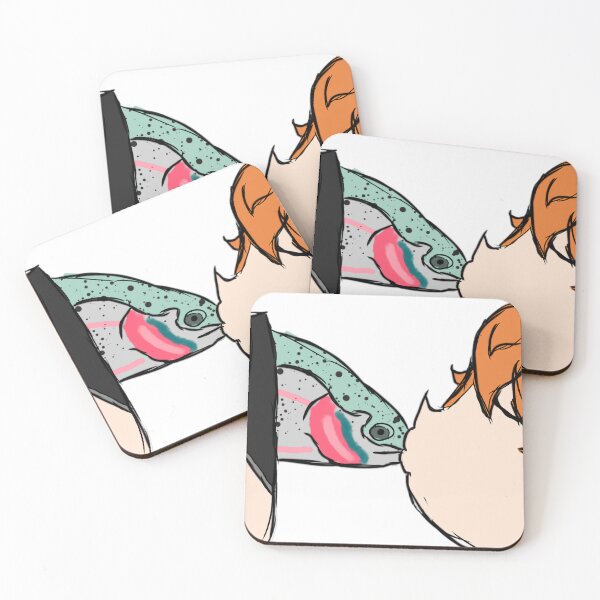 Item preview, Childe / Tartaglia / Ajax kissing a fish designed and sold by clowntastrophe.