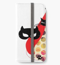 Cats Graphic Tshirt Cute Illustartion iPhone Wallet/Case/Skin