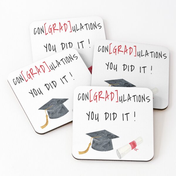 Item preview,  Congradulations Graduate You Did It Graduation and Congratulations Gift designed and sold by iPOPit.