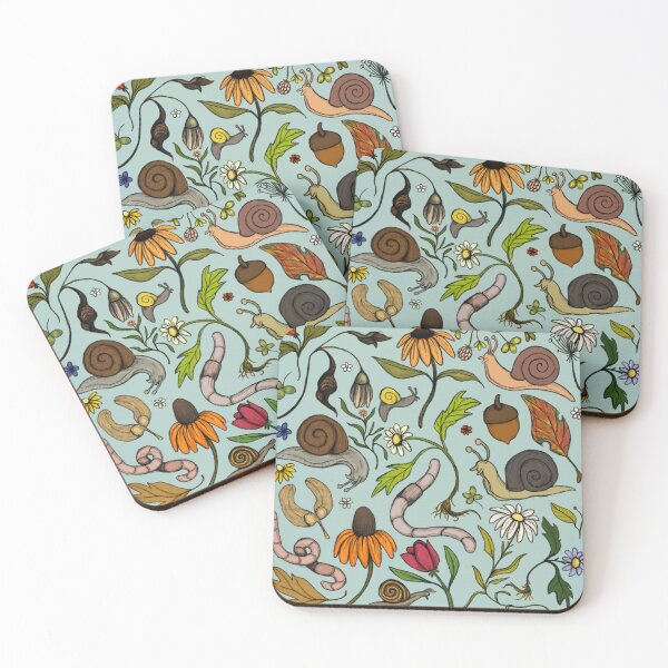 Item preview, Spring Garden Print (pale blue) designed and sold by Audrey Pearson.