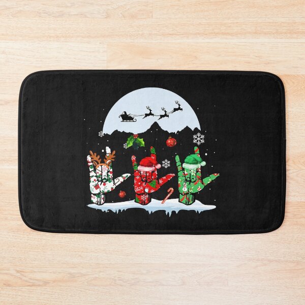 Item preview, Bonnet de Père Noël Renne Noël Lumière Langue des Signes Asl designed and sold by RudyDavis.