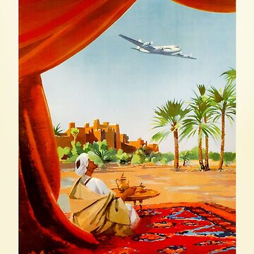 air france reprint vintage poster Afrique Du Nord 39.5 X 24.5