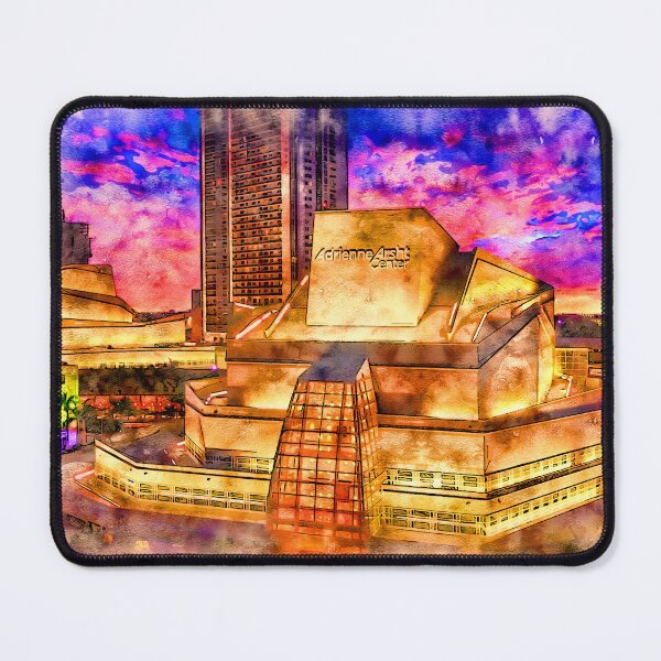 Item preview, Adrienne Arsht Center for the Performing Arts, Miami, at sunset - pen and watercolor designed and sold by NickoPrints.
