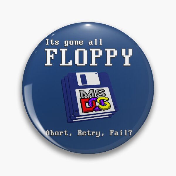 Item preview, It’s Gone All FLOPPY - Abort, Retry, Fail? - Classic MS DOS Operating System Joke designed and sold by RetroTeeStudio.