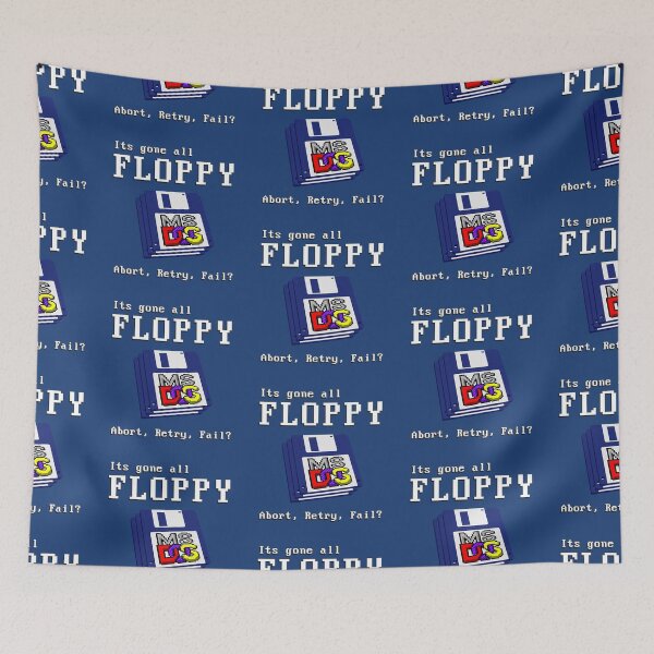 Item preview, It’s Gone All FLOPPY - Abort, Retry, Fail? - Classic MS DOS Operating System Joke designed and sold by RetroTeeStudio.