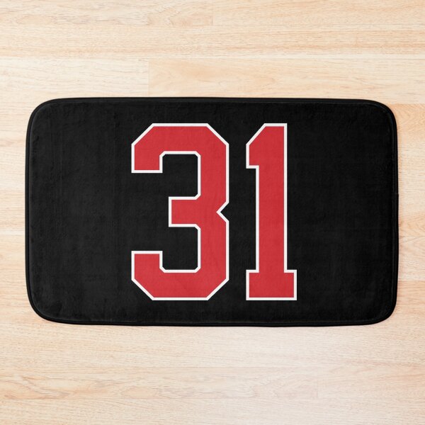 Item preview, Sports Number 31, red black color lucky sport thirty one designed and sold by ArtIsParty.