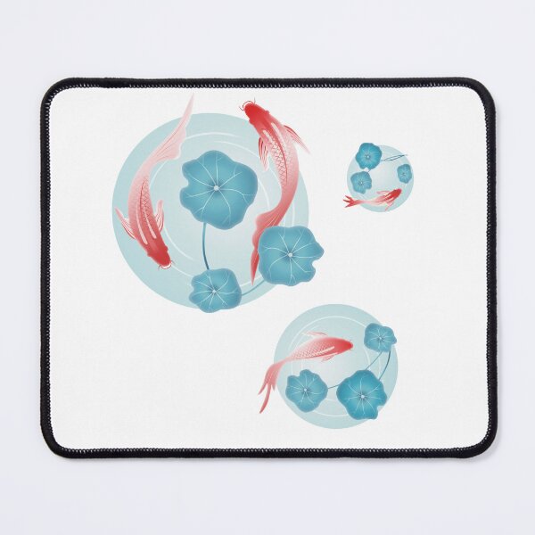 Item preview, Koi carp japanese fish in pond watercolor japanese classic designed and sold by GraphismNinja.