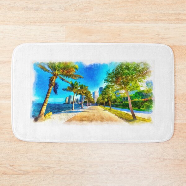 Item preview, Bayfront Park in downtown Miami - sketch painting designed and sold by NickoPrints.