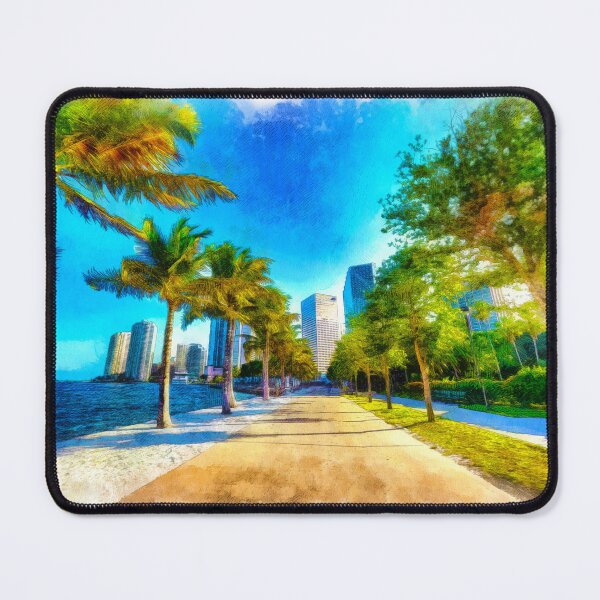 Item preview, Bayfront Park in downtown Miami - sketch painting designed and sold by NickoPrints.